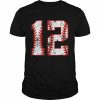 12th Birthday Baseball Twelve 12 Year Old Boy GirlShirt Shirt Classic Men's T-shirt