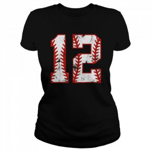 12th Birthday Baseball Twelve 12 Year Old Boy GirlShirt Shirt Classic Women's T-shirt