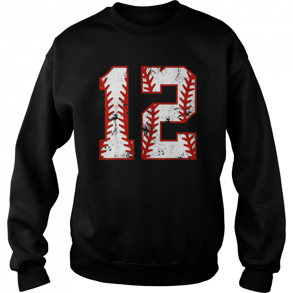 12th Birthday Baseball Twelve 12 Year Old Boy GirlShirt Shirt Unisex Sweatshirt