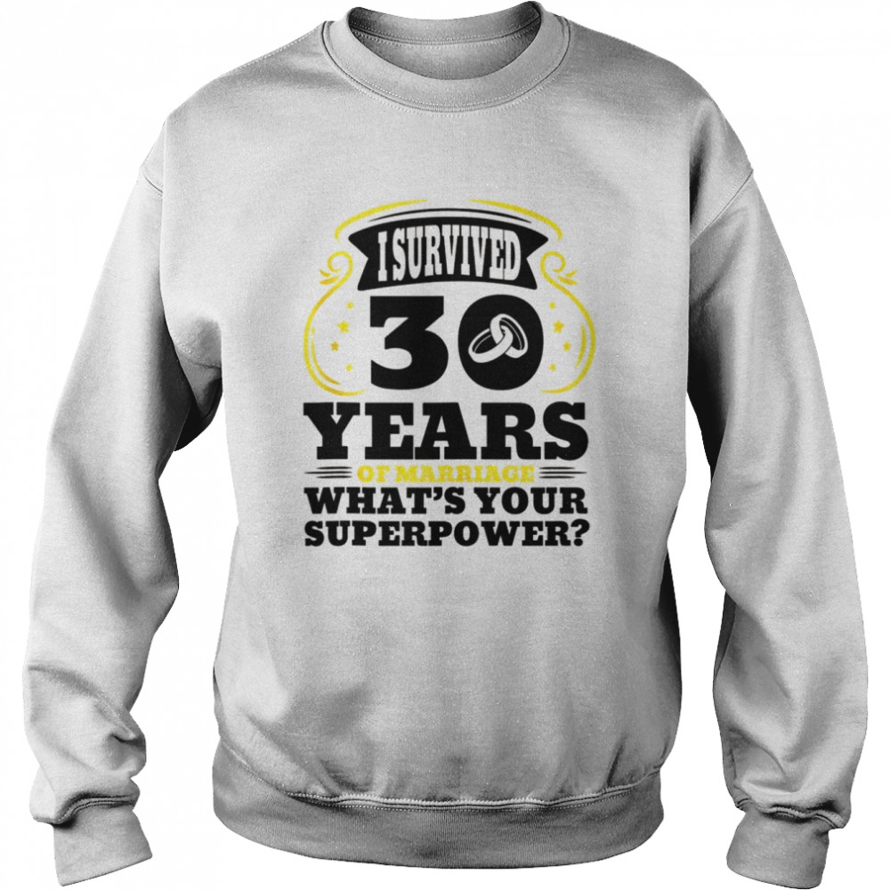 20 Years Of Marriage Superpower 20th Wedding Anniversary Tank ShirtTop Shirt Unisex Sweatshirt