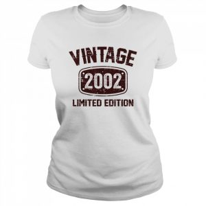 20 Years Old Vintage 2002 Limited Edition 20th BirthdayShirt Classic Women's T-shirt