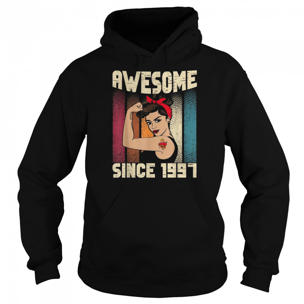 25 Year Old Awesome Since 1997 25th BirthdayShirt Shirt Unisex Hoodie