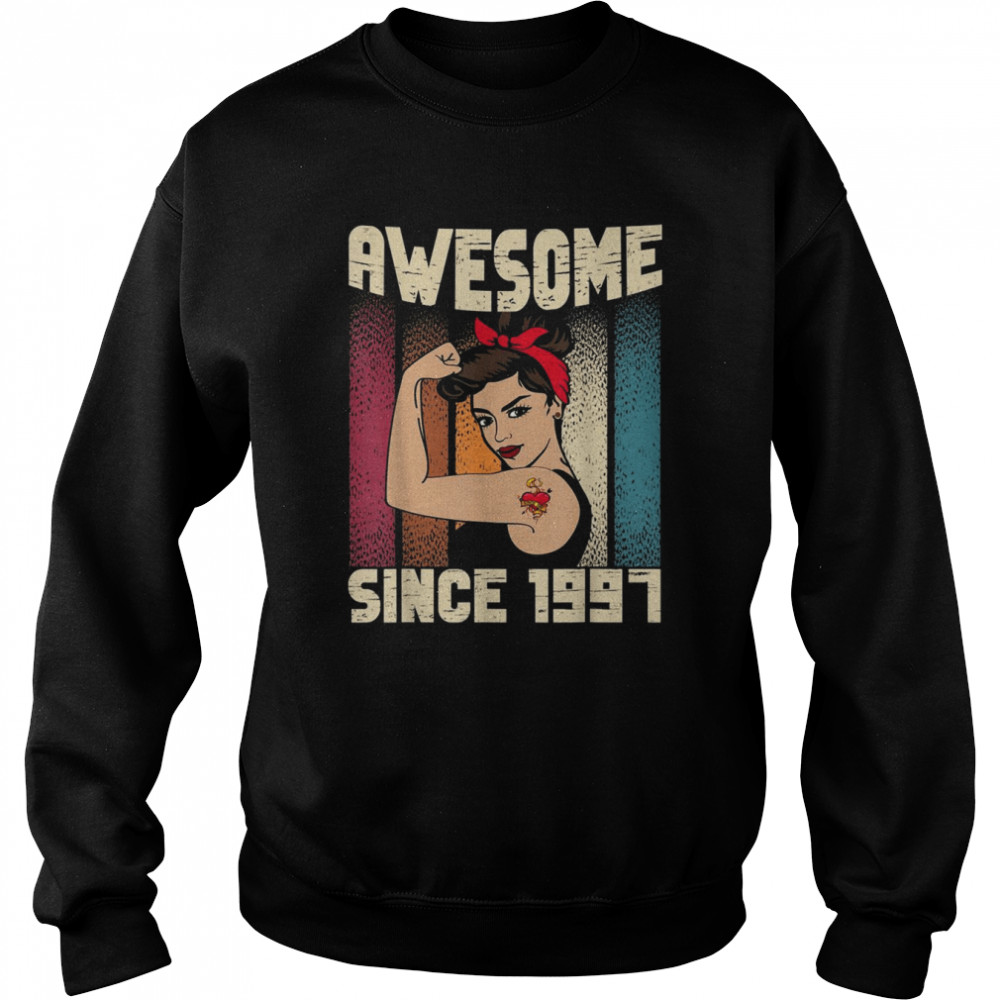 25 Year Old Awesome Since 1997 25th BirthdayShirt Shirt Unisex Sweatshirt