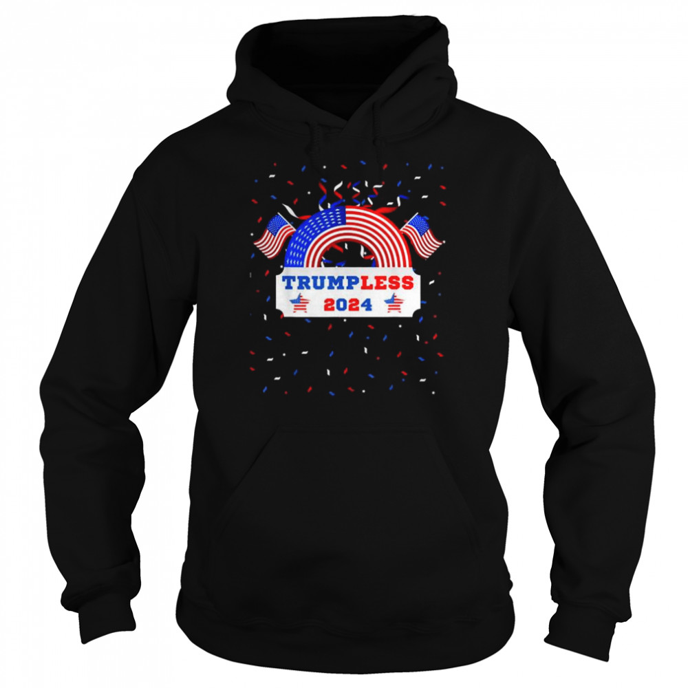 4th july 2022 patriotic pro-biden anti-Trump Trumpless 2024  Unisex Hoodie