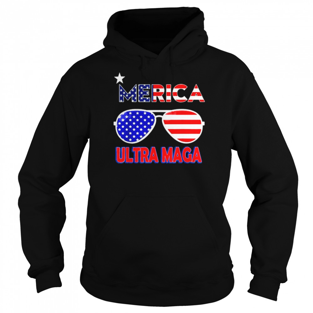 4th of july ultra maga American flag  Unisex Hoodie