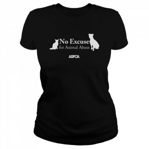 ASPCA No Excuse for Animal Abuse SilhouetteShirt Shirt Classic Women's T-shirt