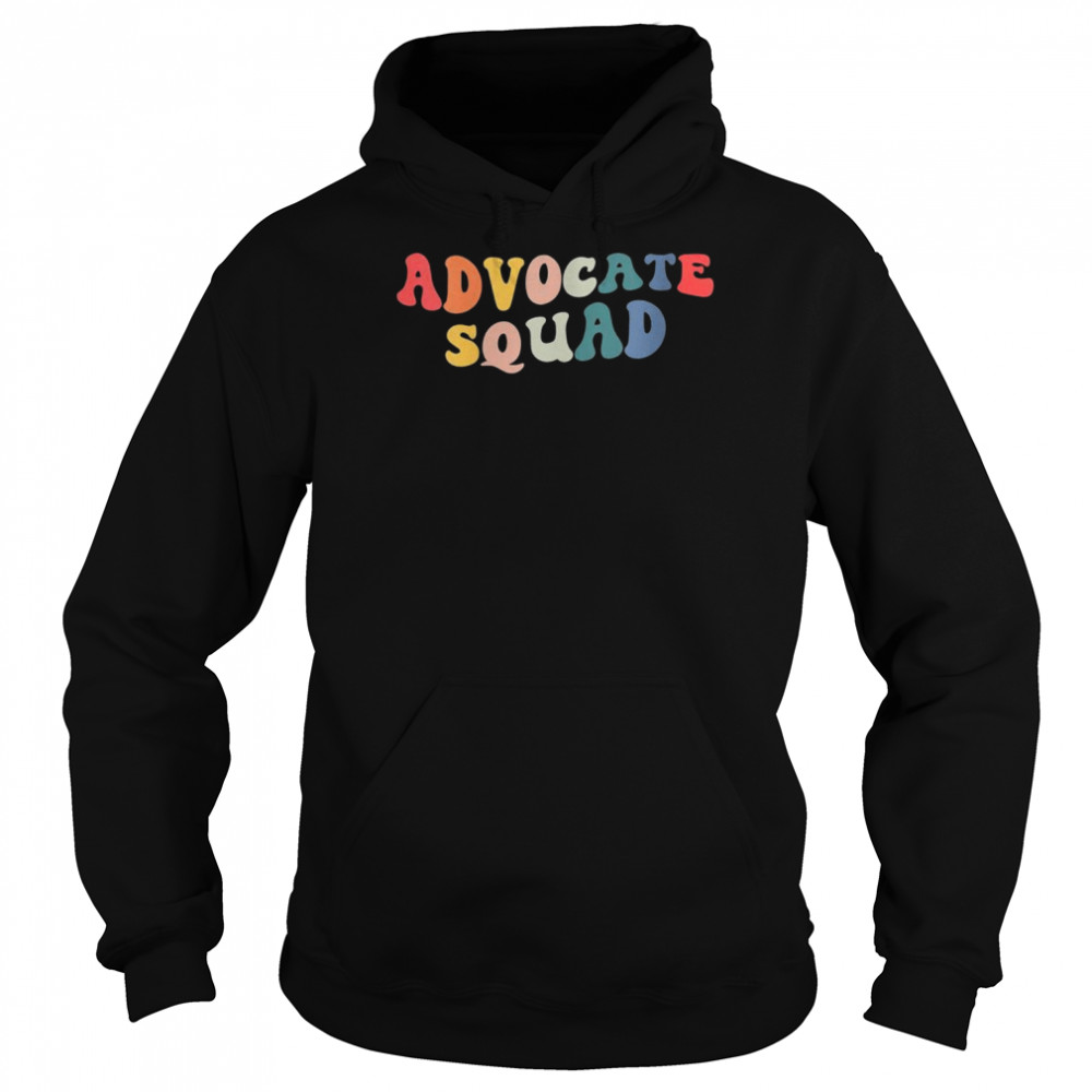 Advocate Squad Special Education Teacher AutismAwareness Shirt Unisex Hoodie