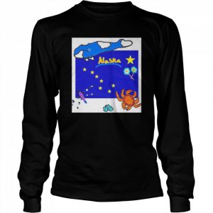 Alaska And It’s Symbols Vintage T-Shirt Long Sleeved T-shirt