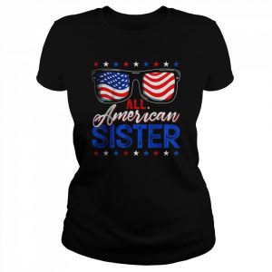 All American Sister 4th of July USA Family Matching Outfit T-Shirt Classic Women's T-shirt