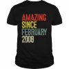 Amazing Since February 2008 14th Birthday Shirt Classic Men's T-shirt