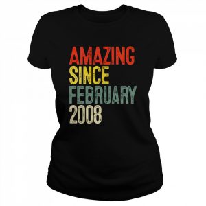 Amazing Since February 2008 14th Birthday Shirt Classic Women's T-shirt