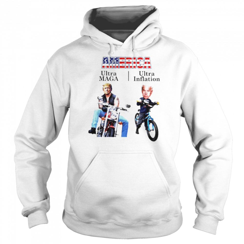 America Trump Ultra Maga Biden Ultra Inflation  Unisex Hoodie