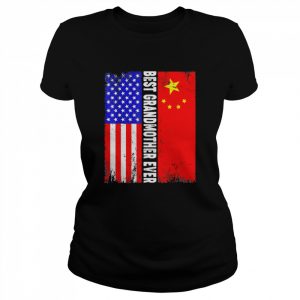 American flag and China flag best grandmother ever family  Classic Women's T-shirt