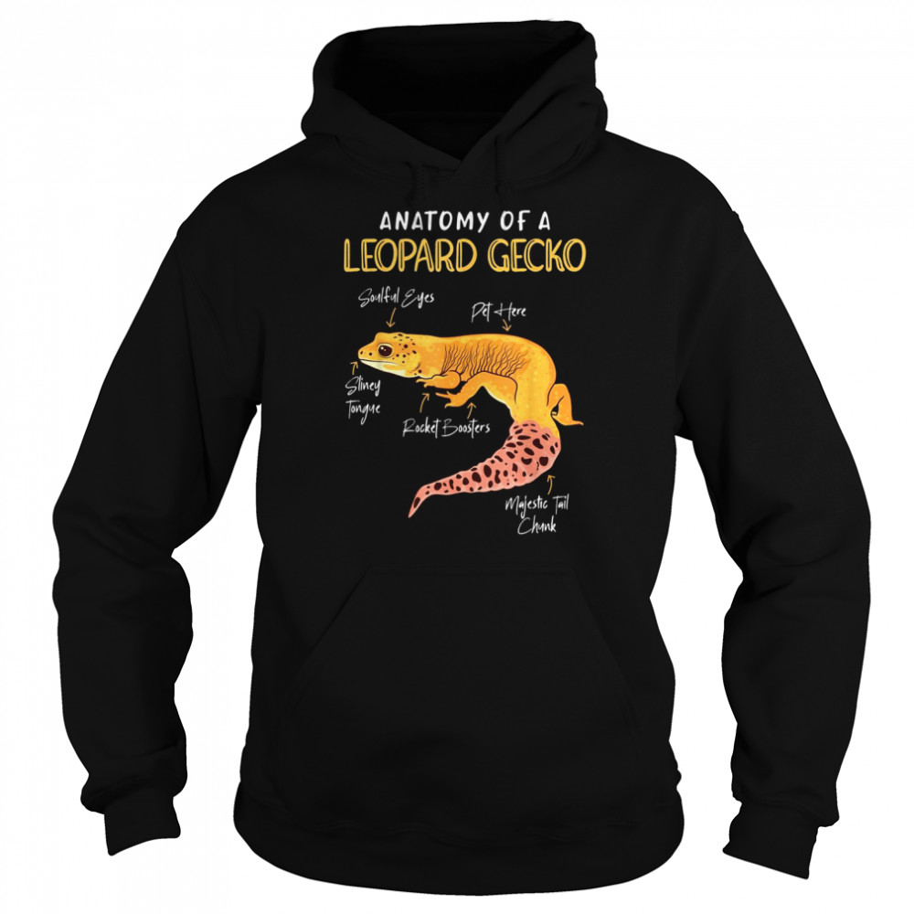 Anatomy of Leopard Gecko Terraristics Reptiles GeckoShirt Shirt Unisex Hoodie