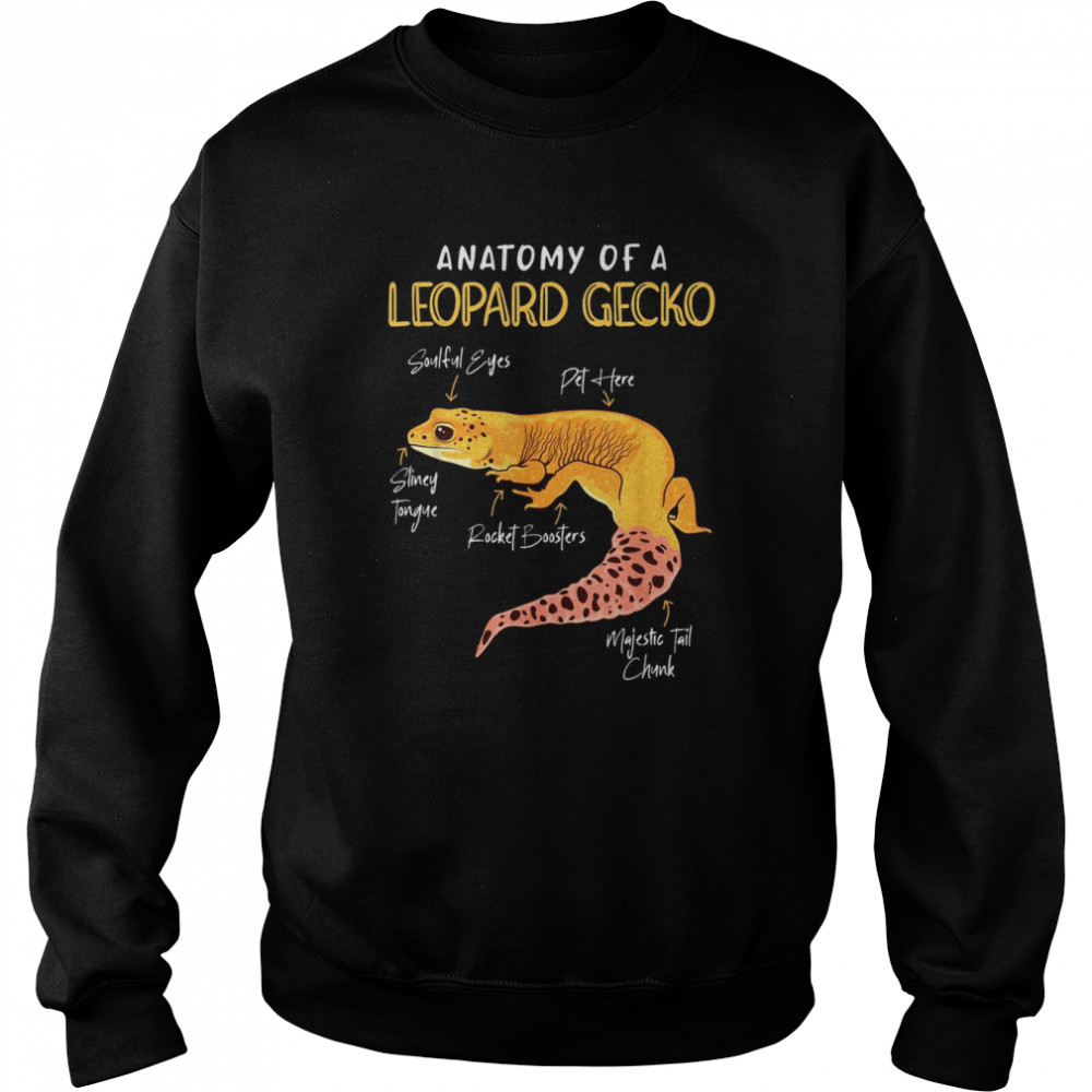 Anatomy of Leopard Gecko Terraristics Reptiles GeckoShirt Shirt Unisex Sweatshirt