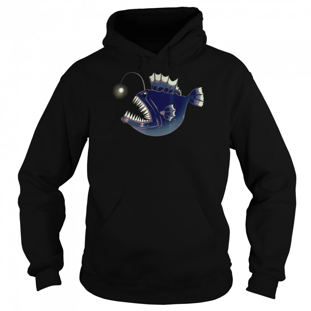 Anglerfisch Tiefsee Leuchtfisch Angler TaucherShirt Shirt Unisex Hoodie