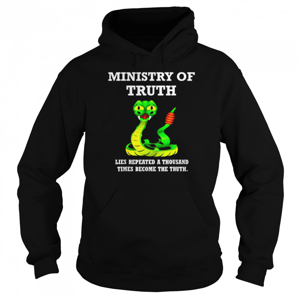 Anti joe biden democrat ministry of truth  Unisex Hoodie