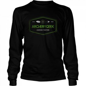 Archery Geek Learning Together Logo T-Shirt Long Sleeved T-shirt