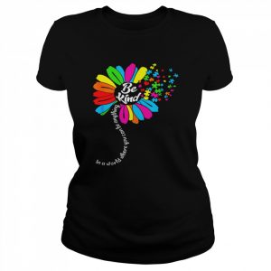 Autism Awareness Mom Acceptance Sunflower Be Kind Shirt Classic Women's T-shirt