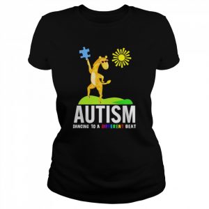 Autism dancing to a different beat giraffe  Classic Women's T-shirt