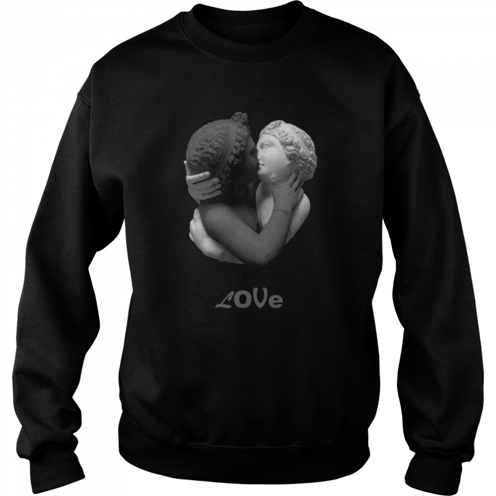 BLACK AND WHITE LOVE Shirt Unisex Sweatshirt