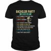 Bachelor Party Checklist Shirt Groomsmen BacheloretteShirt Shirt Classic Men's T-shirt