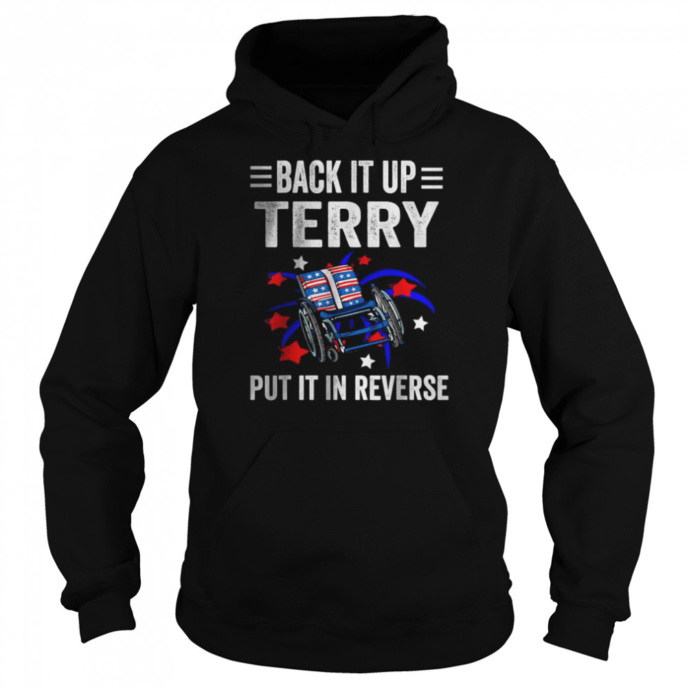 Back Up Terry Put It In Reverse Firework 4th Of July T-Shirt Unisex Hoodie