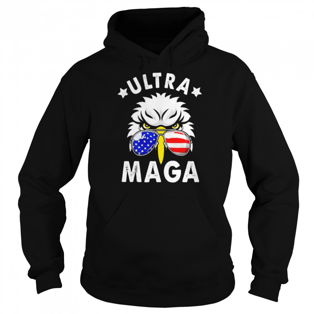 Bald eagle American flag we the people ultra maga patriotic  Unisex Hoodie