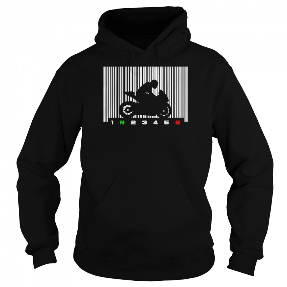 Barcode MotorcycleShirt Shirt Unisex Hoodie