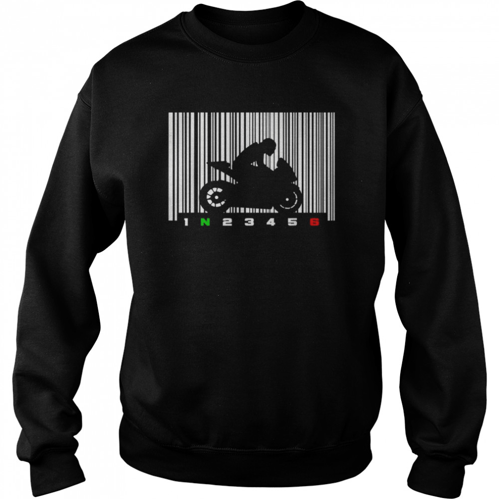 Barcode MotorcycleShirt Shirt Unisex Sweatshirt