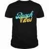 Beach vibes gift summer apparel colorful  Classic Men's T-shirt