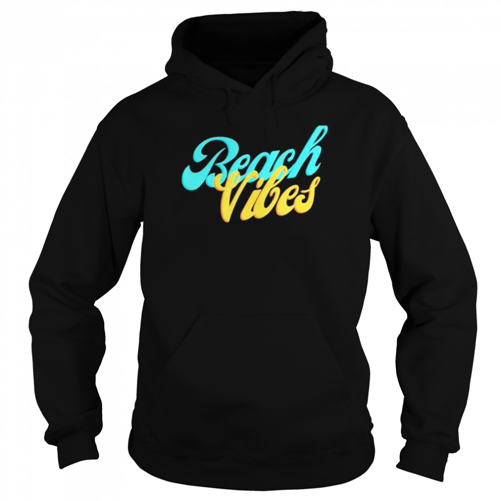 Beach vibes gift summer apparel colorful  Unisex Hoodie