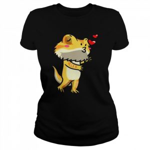 Bearded Dragon Pogona Reptile Lizard Kisses Shirt Classic Women's T-shirt