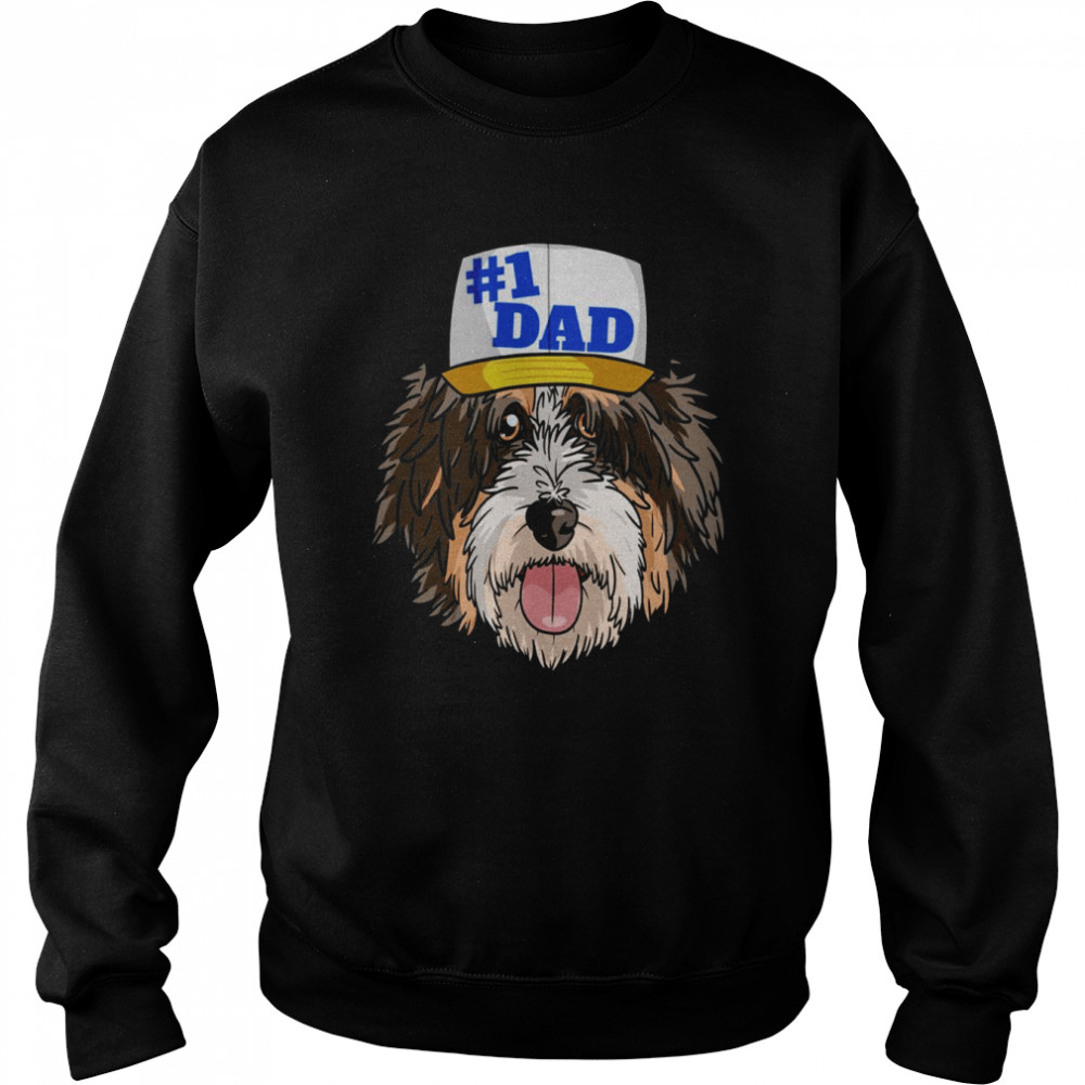 Bernedoodle #1 Dog Dad Father’s Day Shirt Unisex Sweatshirt