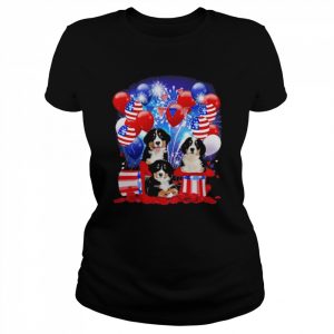 Bernese Mountain Balloons Fireworks Shirt Classic Women's T-shirt