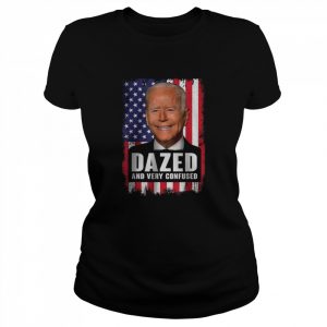 Biden Dazed And Very Confused American Flag T-Shirt Classic Women's T-shirt