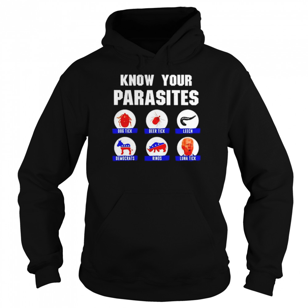 Biden Know Your Parasites T-Shirt Unisex Hoodie