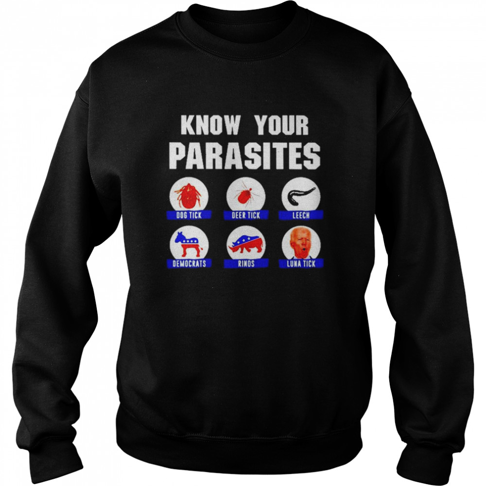 Biden Know Your Parasites T-Shirt Unisex Sweatshirt