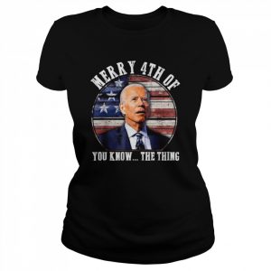 Biden dazed merry 4th of you know the thing vintage  Classic Women's T-shirt