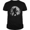 Bigfoot Night Stroll! Cool Full Moon & Trees Sasquatch T-Shirt Classic Men's T-shirt