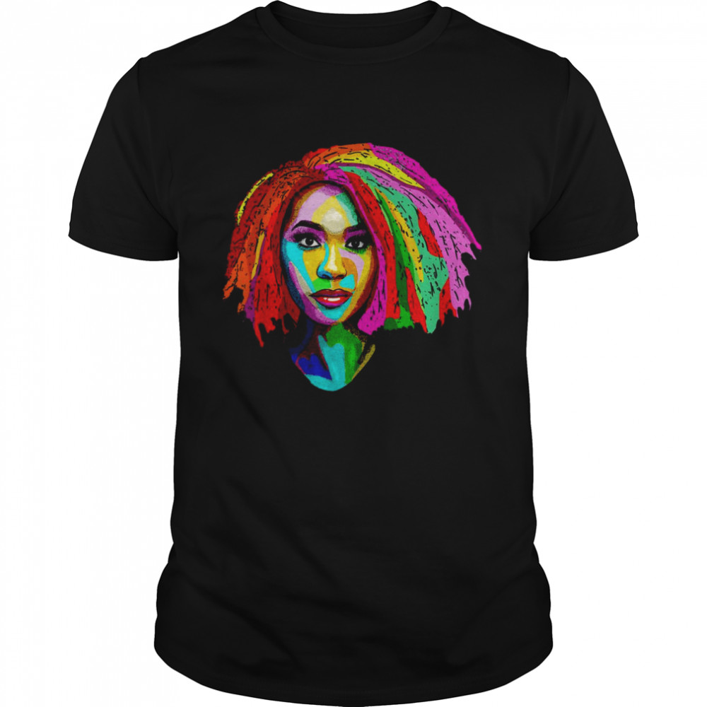 Black Queen Afro Unapologetically Dope Melanin Girl Art Shirt