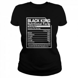 Black king nutritional facts  Classic Women's T-shirt