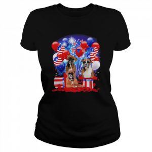 Boxer Balloons Fireworks Shirt Classic Women's T-shirt