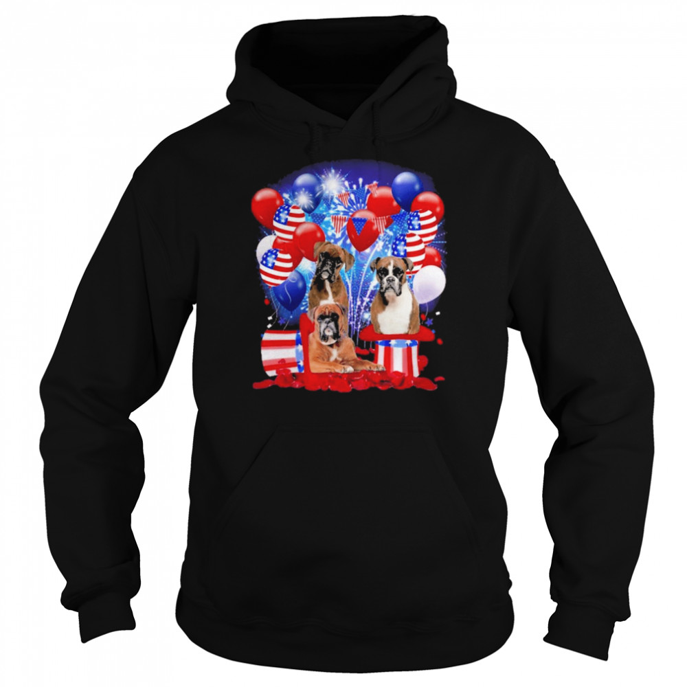 Boxer Balloons Fireworks Shirt Unisex Hoodie