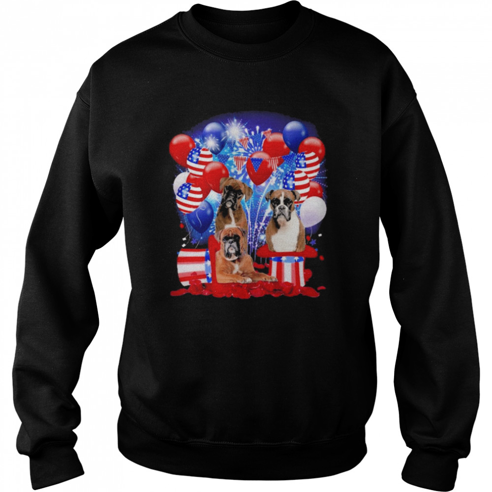 Boxer Balloons Fireworks Shirt Unisex Sweatshirt