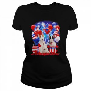 Bull Terrier Balloons Fireworks Shirt Classic Women's T-shirt