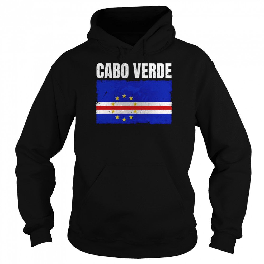 Cabo Verde Flag Print Cape Verdean Shirt Unisex Hoodie