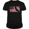 California 4th of July American Flag USA T-Shirt Classic Men's T-shirt