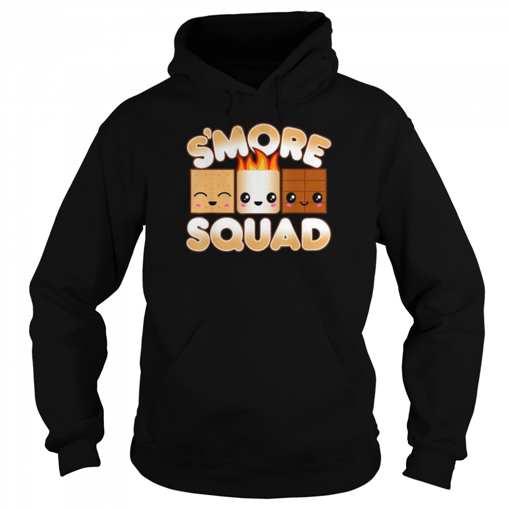 Campfire fire pit friends cute kawaiI smore squad  Unisex Hoodie