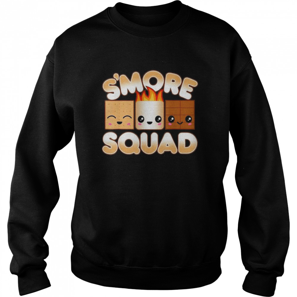 Campfire fire pit friends cute kawaiI smore squad  Unisex Sweatshirt